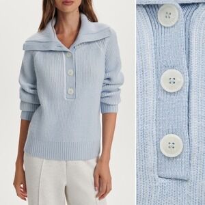 NWT‎ Varley Filey Plated Sweater Alpaca Blend Yarn Sz M $198 Anthropologie